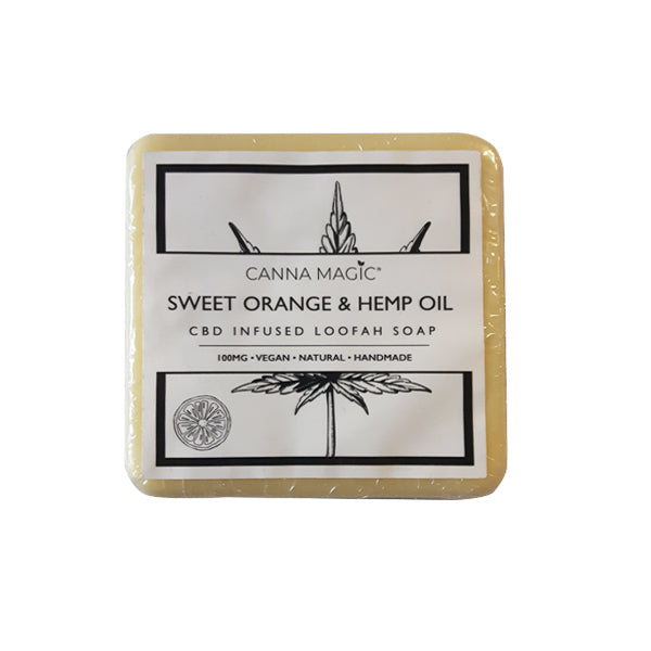 Canna Magic 100mg CBD Sweet Orange & Hemp Oil Soap 145g